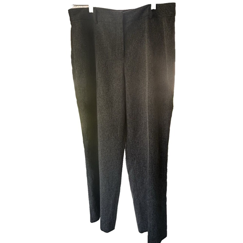 Women’s Evan Picone Lined Gray Dress Slacks Size 10 Stretch Poly Blend Classy